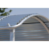 Viereckraufe Profi mit Palisadenfressgitter 2x2m Profimodell