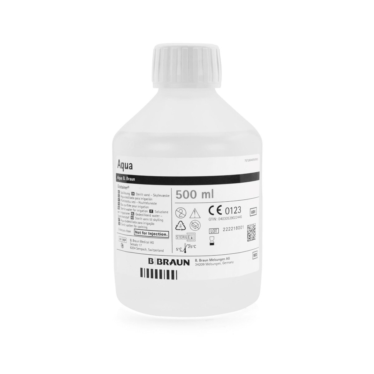 Steriles Wasser (500ml Flasche), 8,50 €