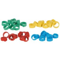 Spiralring Kunststoff, farblich gemischt, 100St./Pack