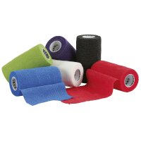 EquiLastic selbsthaftende Bandage, 10 cm breit rot