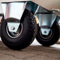 Reiterlive Turnierschrank München Edelstahl 140x140x60cm + PU Rad