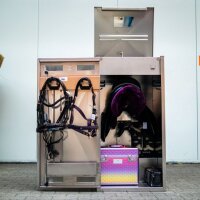 Reiterlive Turnierschrank Augsburg Edelstahl 116x60x60cm