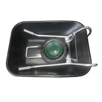 Schubkarre 200 Liter 1 Rad verzinkt Bausatz Dunkelblau