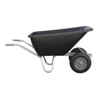 Schubkarre 200 Liter 2 Rad verzinkt Bausatz gelb