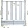 Sicherheits-Weidepanel inkl. Ketten mit Fressgitter 300cm
