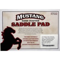 "Mustang" Black Felt Pad - Contoured - 32"...