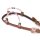 Zweiohr Show Westerntrense Pink/Rosegold mit Perlen-Earloop
