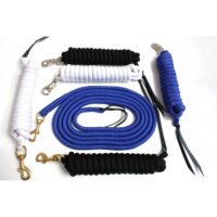 Bodenarbeitsleine - 4,2 mtr. - Lederenden. - BULL Snap...