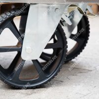 Reiterlive Turnierschrank Freiburg 116x120x60cm Edelstahl +2 Schubalden + PU RAD