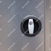 Reiterlive Turnierschrank Freiburg 116x120x60cm Edelstahl +2 Schubalden + PU RAD