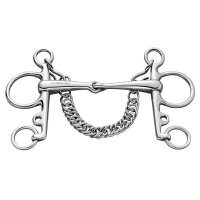 Pelham 16 mm einfach gebrochen, langer Unterzug -...