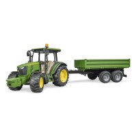 Bruder John Deere 5115M mit Bordwandanhänger