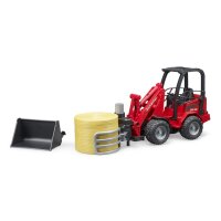 Bruder Schäffer Hoflader 2630 mit Ballengreifzange +...