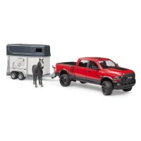 Bruder RAM 2500 Power Wagon + Pferdeanhänger mit Pferd