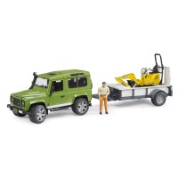 Bruder Land Rover Defender, Einachsanhänger, JCB...