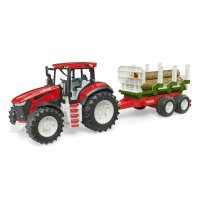 Bruder ROADMAX Traktor mit Rückeanhänger und 3...