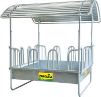 Patura Compact-Viereckraufe 12 Fressplätze mit...