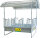 Patura Compact-Viereckraufe 12 Fressplätze mit Sicherheits-Palisadenfressgittern