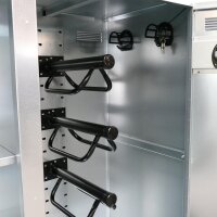 Reiterlive Turnierschrank München VZ 140x140x60cm + PU Reifen + Trensen Teleskopauszug