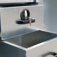Reiterlive Turnierschrank München VZ 140x140x60cm + PU Reifen + Trensen Teleskopauszug