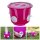 Futtereimer 12 Liter für Geflügel rosa transparent